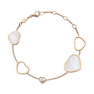 Roségold, Armschmuck, Chopard Happy Hearts Armband, Ref: 857482-5031