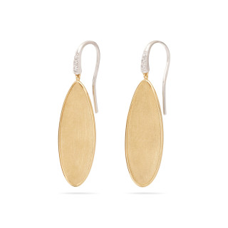 Gelbgold, Ohrringe, Marco Bicego Lunaria Twist Ohrhänger, Ref: OB1913-A B YW