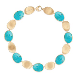 Gelbgold, Halsschmuck, Marco Bicego Lunaria Color Collier, Ref: CB2636 TUM01 Y