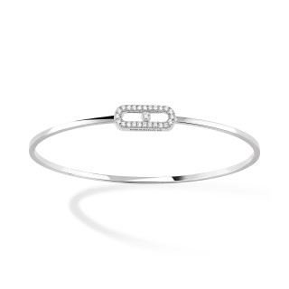 Weißgold, Armschmuck, Messika Move Uno Flex Armreif, Ref: 11134-WG