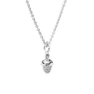 Weißgold, Halsschmuck, Tamara Comolli MiniMIKADO Anhänger mit Diamant-Pavé, Ref: P-mMC-p-wg