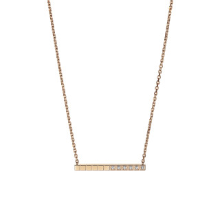 Roségold, Halsschmuck, Chopard Ice Cube Halskette, Ref: 817702-5002