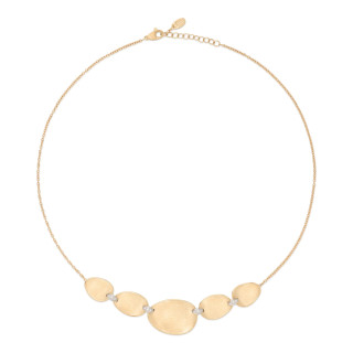 Gelbgold, Halsschmuck, Marco Bicego Lunaria Diamonds Halskette, Ref: CB2901 B YW