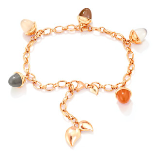 Roségold, Armschmuck, Tamara Comolli MIKADO Flamenco Charm Armband 'Cashmere', Ref: B-MFL-Ch-Cas-rg