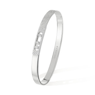 Weißgold, Armschmuck, Messika Move Noa Diamant Armreif , Ref: 10093-WG