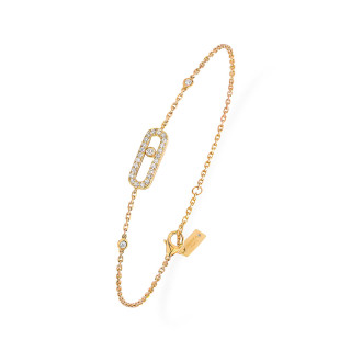 Gelbgold, Armschmuck, Messika Move Uno Pavé Armband, Ref: 04706-YG