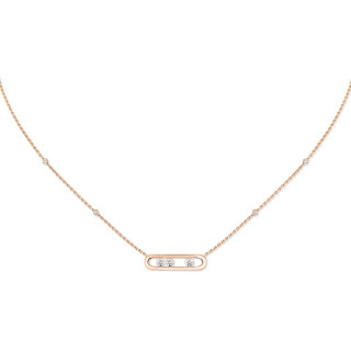 Roségold, Halsschmuck, Messika Move Classique Baby Halskette, Ref: 04323-PG