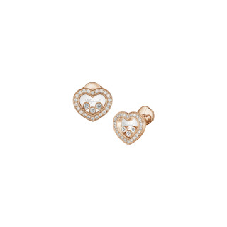Roségold, Ohrringe, Chopard Happy Diamonds Icons Ohrstecker, Ref: 83A611-5201