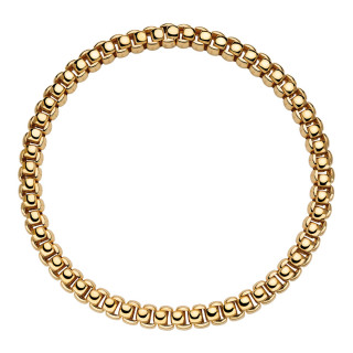 Gelbgold, Halsschmuck, FOPE Luna Flex'it Halskette, Ref: 52007CX_BB_G_XGX_040