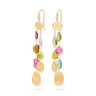 Gelbgold, Ohrringe, Marco Bicego Lunaria Color Ohrhänger, Ref: OB1901-AB TM01 Y