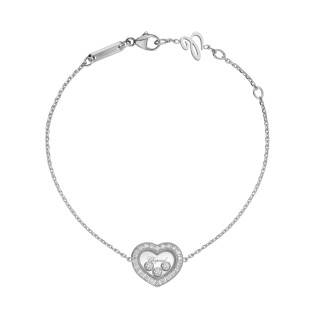 Weißgold, Armschmuck, Chopard Happy Diamonds Icons Armband, Ref: 85A611-1201