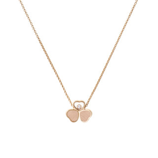 Roségold, Halsschmuck, Chopard Happy Hearts Wings Halskette, Ref: 81A083-5711