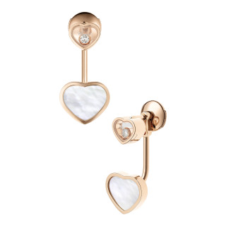 Roségold, Ohrringe, Chopard Happy Hearts Ohrhänger, Ref: 83A082-5301