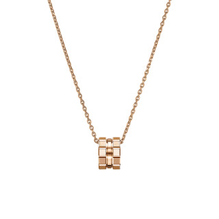 Roségold, Halsschmuck, Chopard Ice Cube Anhänger mit Halskette, Ref: 797004-5001