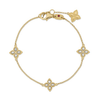 Gelbgold, Armschmuck, Roberto Coin Princess Flower Armband, Ref: ADR777BR1093_YW