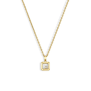 Gelbgold, Halsschmuck, Chopard Happy Diamonds Icons Anhänger mit Halskette, Ref: 79A114-0001