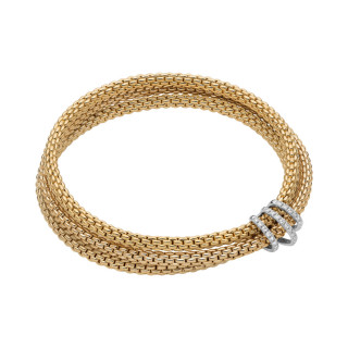 Gelbgold, Armschmuck, FOPE Prima Flex'it Armband, Ref: 75108BX_PB_G_XBX_0XS