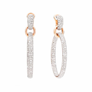 Roségold, Ohrringe, Pomellato Iconica Creolen, Ref: POC2063O7WHRDB000