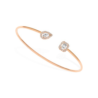 Roségold, Armschmuck, Messika Jonc Flex My Twin Toi & Moi X2 Armreif, Ref: 07222-PG