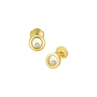 Gelbgold, Ohrringe, Chopard Happy Diamonds Icons Ohrstecker, Ref: 83A017-0001
