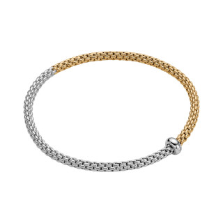 Gelbgold &amp;amp; Weißgold, Armschmuck, FOPE Prima Flex’it Armband, Ref: 01M08B2_BB_2_XBX_0XS