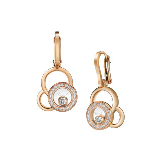 Roségold, Ohrringe, Chopard Happy Diamonds Ohrhänger, Ref: 839769-5002