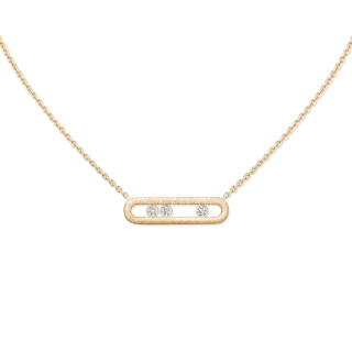 Gelbgold, Halsschmuck, Messika Move Classique Ciselé Halskette, Ref: 14667-YG