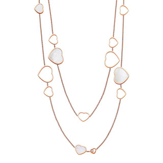 Roségold, Halsschmuck, Chopard Happy Hearts Halskette , Ref: 817482-5301