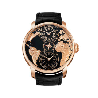 Herrenuhr, Jacob&Co DUAL TIME BLACK 43MM ED999, Ref: DT100.40.AA.AB.ABALA