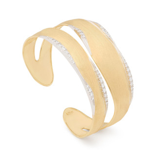 Gelbgold, Armschmuck, Marco Bicego Lunaria Diamonds Armreif, Ref: SB126 B YW