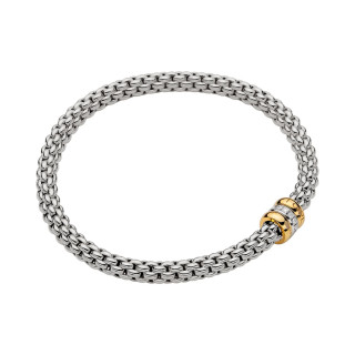 Weißgold, Armschmuck, FOPE Solo Flex'it Armband, Ref: 62106BX_BB_B_GBG_0XS