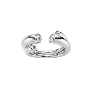 Weißgold, Ringe, Leo Wittwer Candlelight Le Tonneau Ring, Ref: 11-1029271-1000