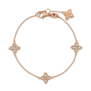 Roségold, Armschmuck, Roberto Coin Princess Flower Armband, Ref: ADR777BR1093_RW