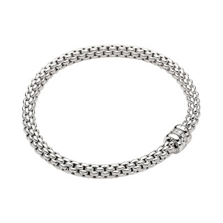 Weißgold, Armschmuck, FOPE Solo Flex'it Armband, Ref: 62106BX_BB_B_BBB_0XS