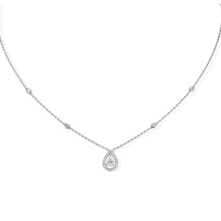 Weißgold, Halsschmuck, Messika Joy Diamant Poire Collier, Ref: 05224-WG