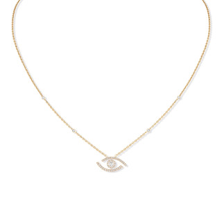 Gelbgold, Halsschmuck, Messika Lucky Eye Halskette, Ref: 07525-YG