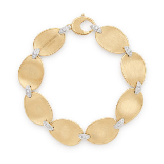 Gelbgold, Armschmuck, Marco Bicego Lunaria Diamonds Armband, Ref: BB2893 B YW
