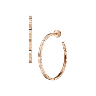 Roségold, Ohrringe, Chopard Ice Cube Creolen, Ref: 837702-5007