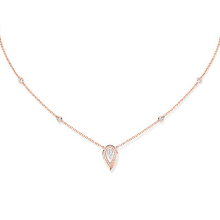 Roségold, Halsschmuck, Messika Fiery Diamantkette, Ref: 12611-PG