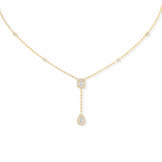 Gelbgold, Halsschmuck, Messika My Twin Tie Halskette, Ref: 06693-YG