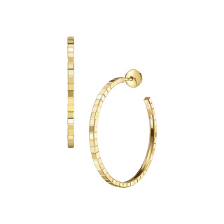Gelbgold, Ohrringe, Chopard Ice Cube Creolen, Ref: 837702-0007
