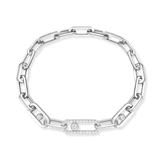 Weißgold, Armschmuck, Messika Move Link Armband, Ref: 12576-WG
