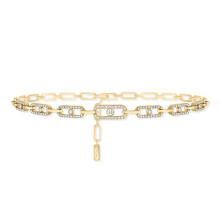 Gelbgold, Halsschmuck, Messika Move Uno Multi-Choker Kette, Ref: 12010-YG