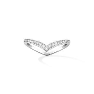 Weißgold, Ringe, Messika Fiery Diamant-Ehering, Ref: 12088-WG