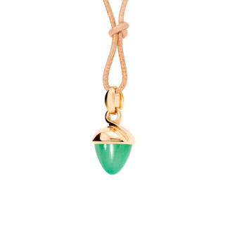 Roségold, Halsschmuck, Tamara Comolli MIKADO Bouquet Anhänger mit Chrysoprase, Ref: P-MB-Chry-rg