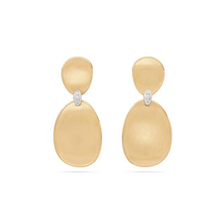 Gelbgold, Ohrringe, Marco Bicego Lunaria Diamonds Ohrringe, Ref: OB1460 B YW