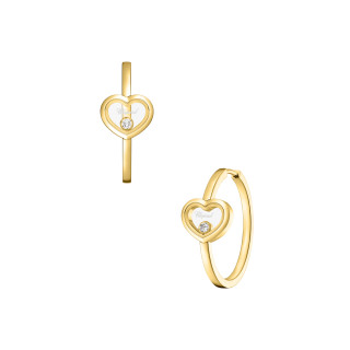 Gelbgold, Ohrringe, Chopard Happy Diamonds Icons Creolen, Ref: 83A192-0301