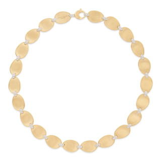 Gelbgold, Halsschmuck, Marco Bicego Lunaria Diamonds Halskette, Ref: CB2893 B YW