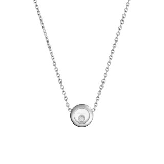 Weißgold, Halsschmuck, Chopard Happy Diamonds Icons Halskette, Ref: 81A017-1001