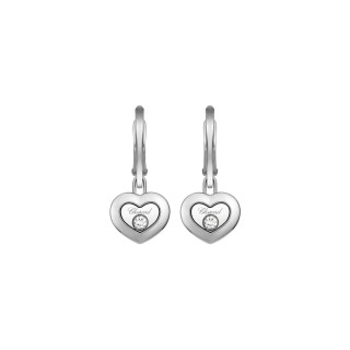 Weißgold, Ohrringe, Chopard Happy Diamonds Icons Ohrhänger, Ref: 83A054-1301
